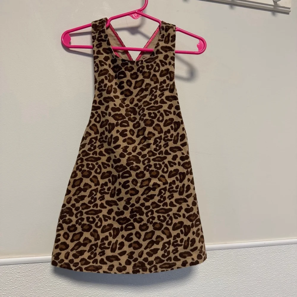 Girls Gymboree Leopard Print Casual Dress 18-24 Months Brown New NWT bloomers